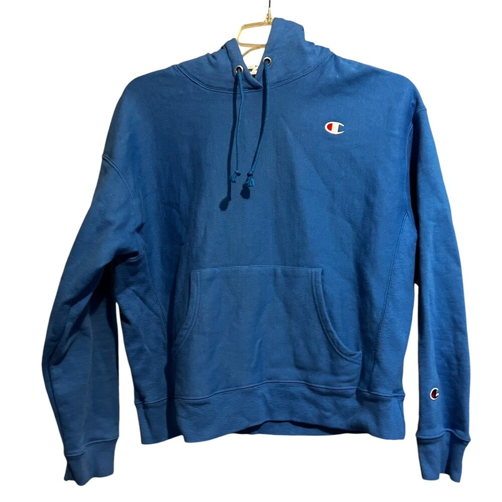 Champion Reverse Weave Periwinkle Blue Women’s L Hoodie Sweater Y2K
